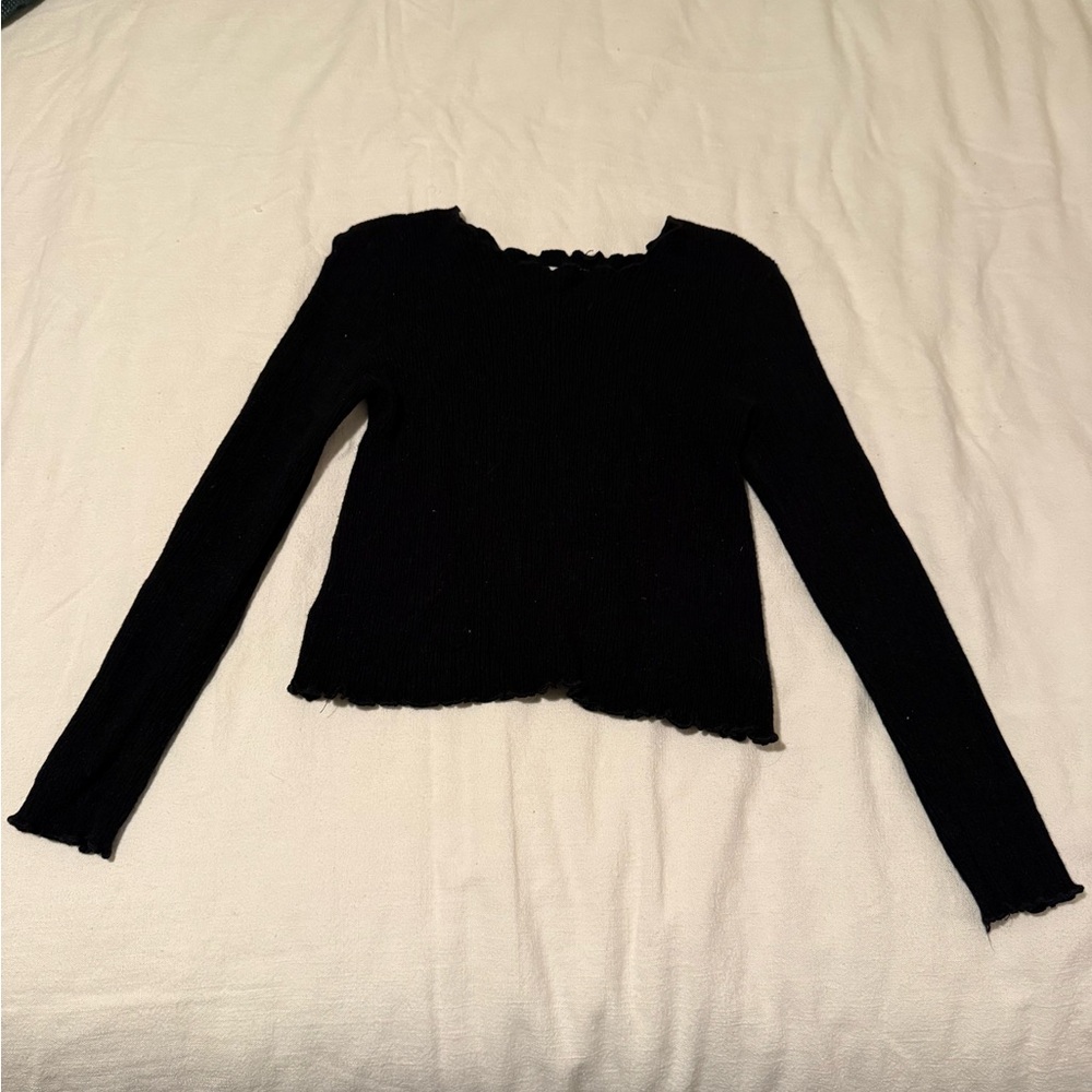 UNIF Black Knit Top
